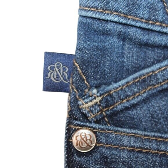 Rock & Republic Kasandra Womens Size 6M Dark Wash Blue Denim Jeans Boot Cut - Picture 5 of 8